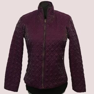 Chico’s Purple Plum Zip Jacket - Chico-Size 0 (Means 4/6 Small)